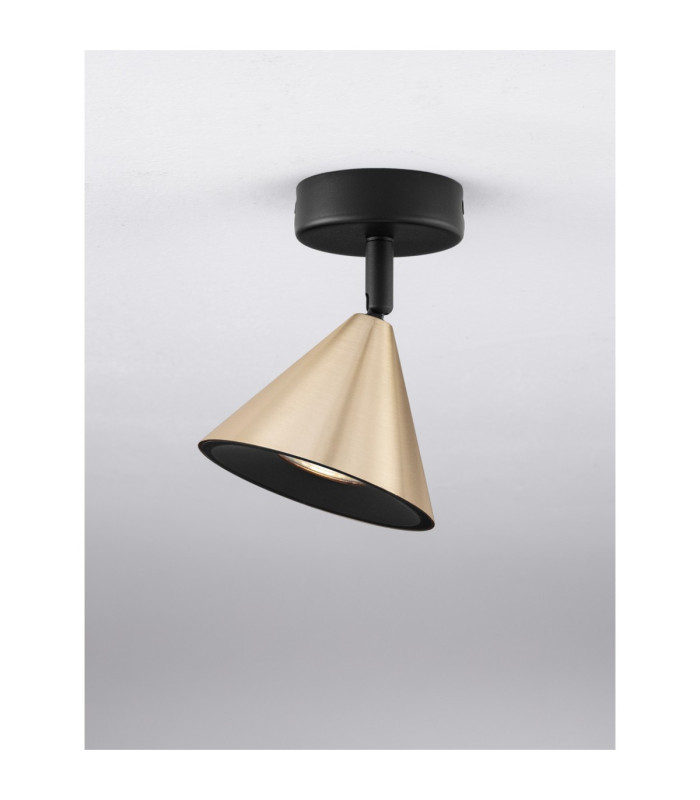 Conico Surface Mounted Downlight Oxide Gold Black LED GU10 1x10W-5