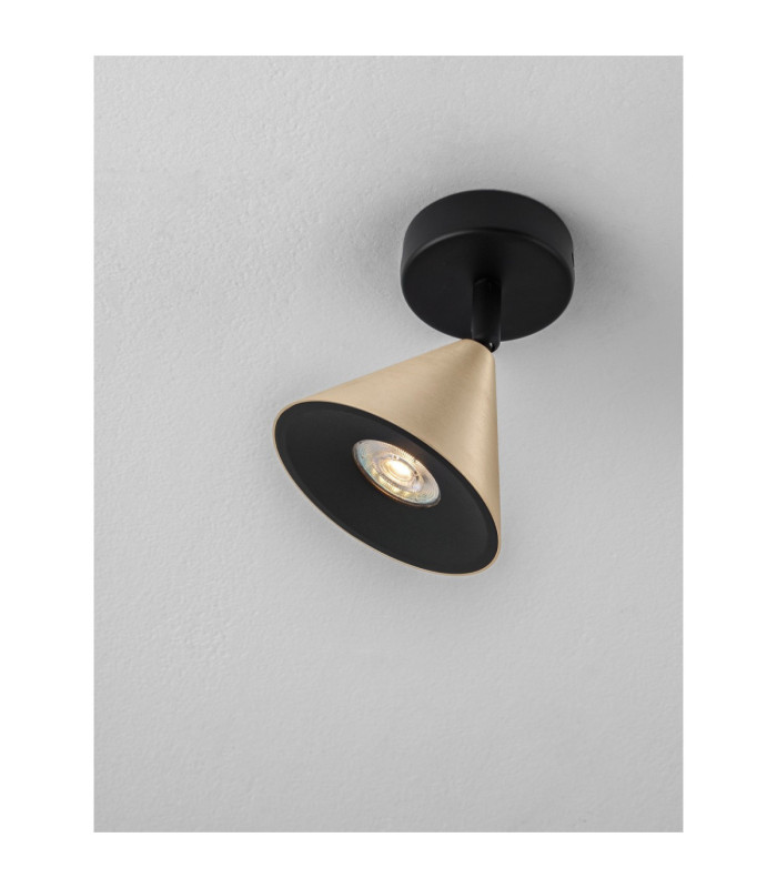 Conico Surface Mounted Downlight Oxide Gold Black LED GU10 1x10W-6