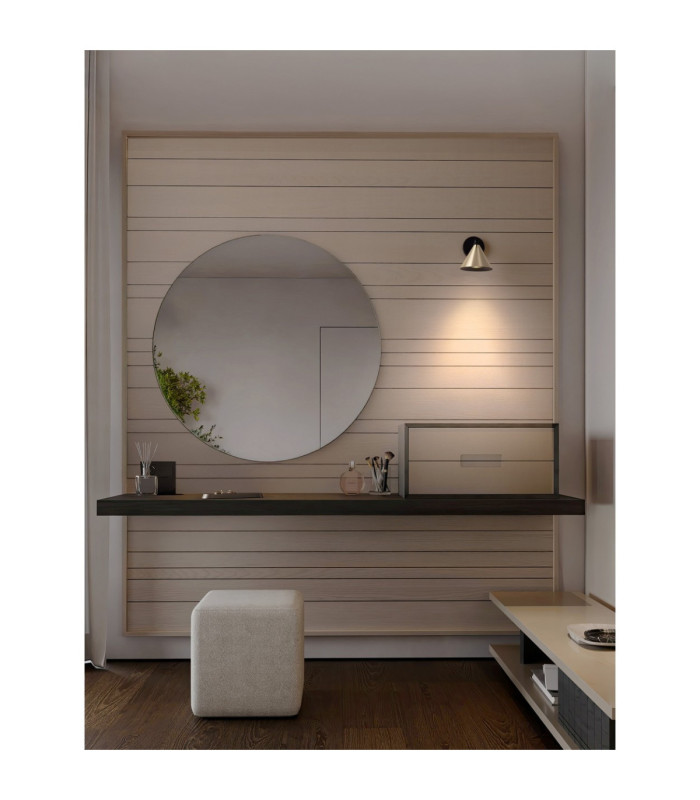 Conico Dome Wall Lamp Oxide Gold Black LED GU10 1x10W-2