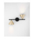 Conico Up & Down Wall Lamp Oxide Gold Black LED GU10 2x10W-4