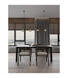 Conico Bar Pendant Ceiling Light Oxide Gold Black LED GU10 4x10W-2