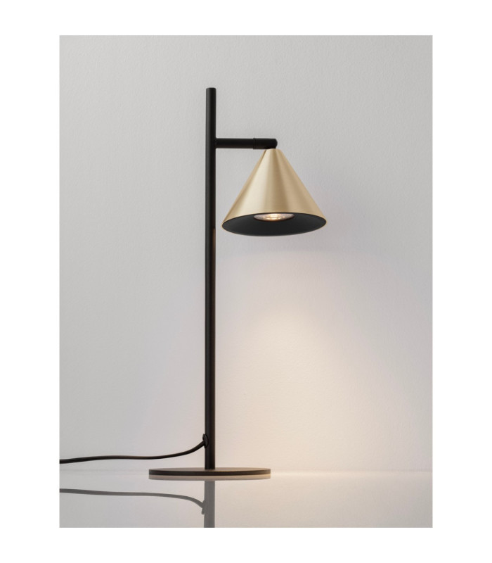 Conico Desk Task Lamp Oxide Gold Black LED GU10 1x10W-5