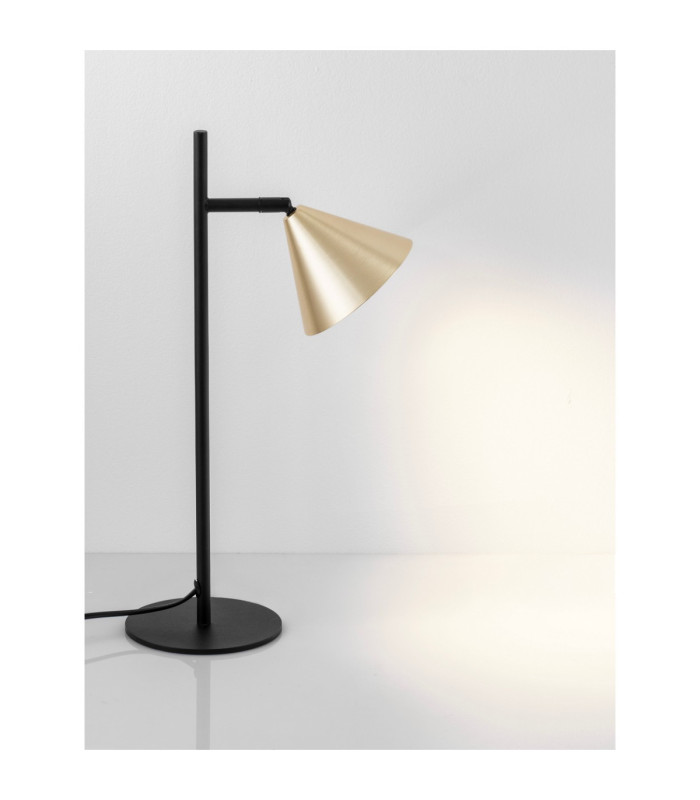 Conico Desk Task Lamp Oxide Gold Black LED GU10 1x10W-6