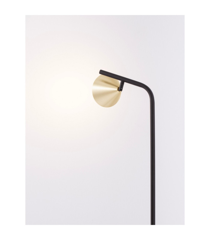 Conico Task Floor Lamp Oxide Gold Black LED GU10 1x10W-6