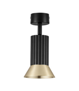 Luvia Adjustable Surface Mounted Downlight Oxide Gold Black LED GU10 1x10W-1