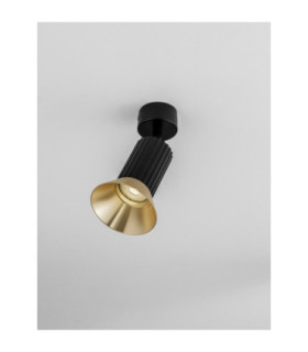 Luvia Adjustable Surface Mounted Downlight Oxide Gold Black LED GU10 1x10W-2