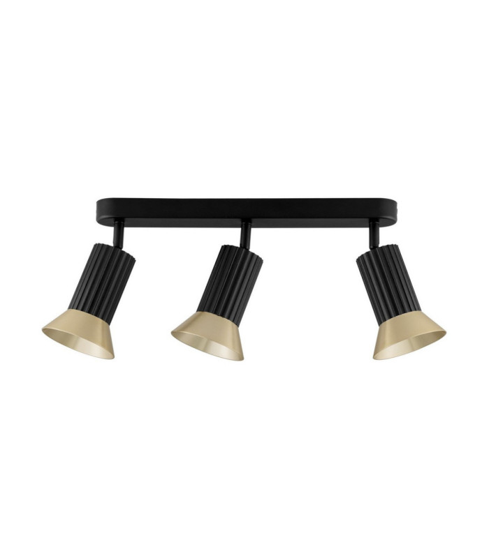 Luvia Ceiling Spotlight Bar Oxide Gold Black LED GU10 3x10W-1
