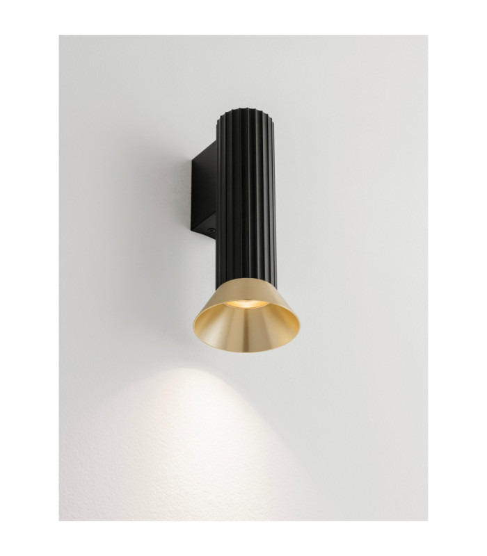 Luvia Wall Lamp Oxide Gold Black LED GU10 1x10W-5
