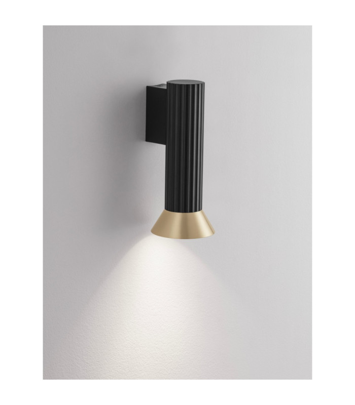 Luvia Wall Lamp Oxide Gold Black LED GU10 1x10W-6