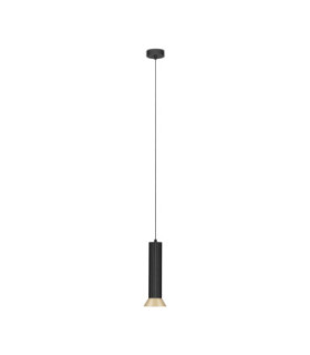 Luvia Slim Pendant Ceiling Light Oxide Gold Black LED GU10 1x10W-1