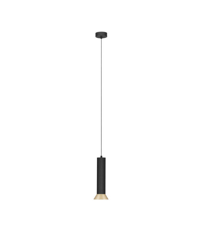 Luvia Slim Pendant Ceiling Light Oxide Gold Black LED GU10 1x10W-1