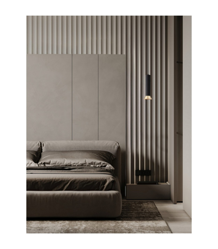 Luvia Slim Pendant Ceiling Light Oxide Gold Black LED GU10 1x10W-2