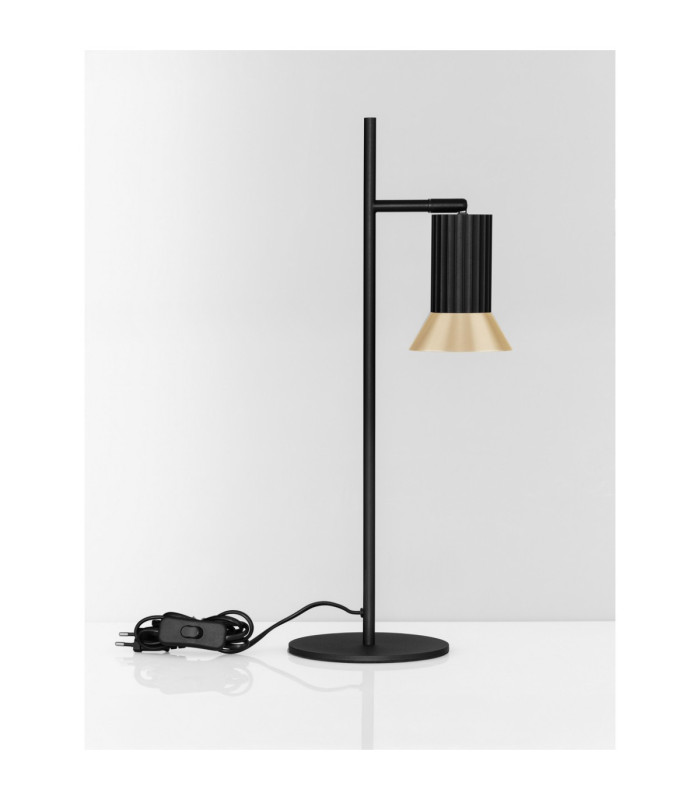 Luvia Desk Task Lamp Oxide Gold Black LED GU10 1x10W-3