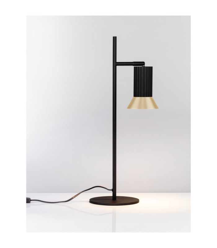 Luvia Desk Task Lamp Oxide Gold Black LED GU10 1x10W-4