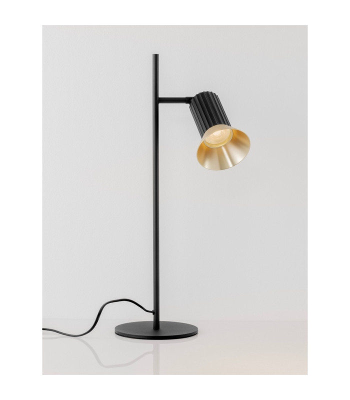 Luvia Desk Task Lamp Oxide Gold Black LED GU10 1x10W-5