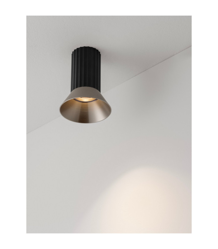 Luvia Surface Mounted Downlight Oxide Bronze Black LED GU10 1x10W-5