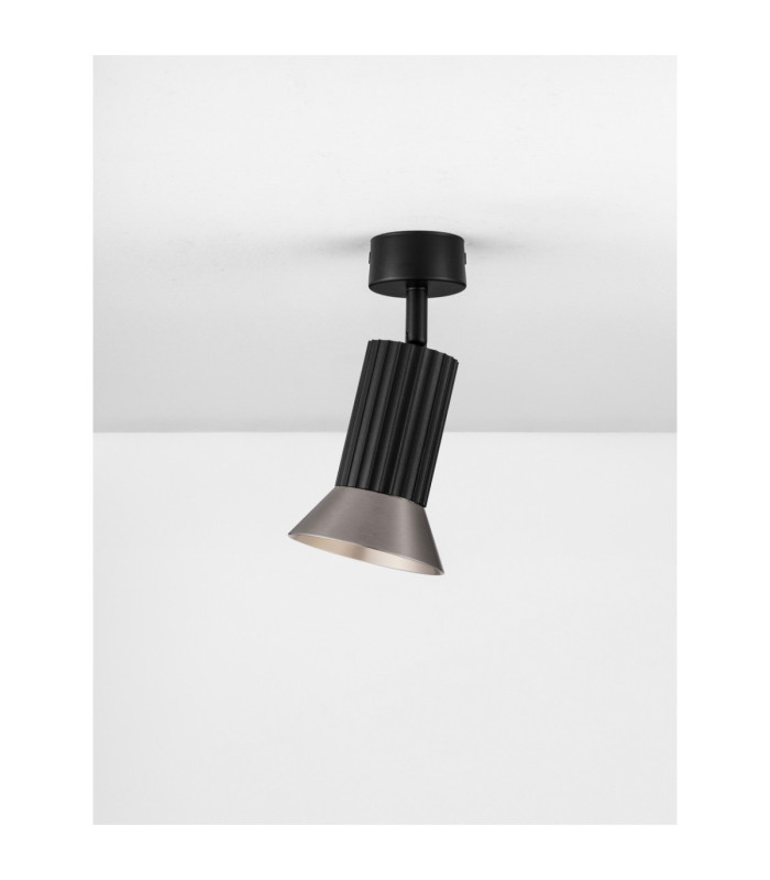 Luvia Adjustable Surface Mounted Downlight Oxide Bronze Black LED GU10 1x10W-5