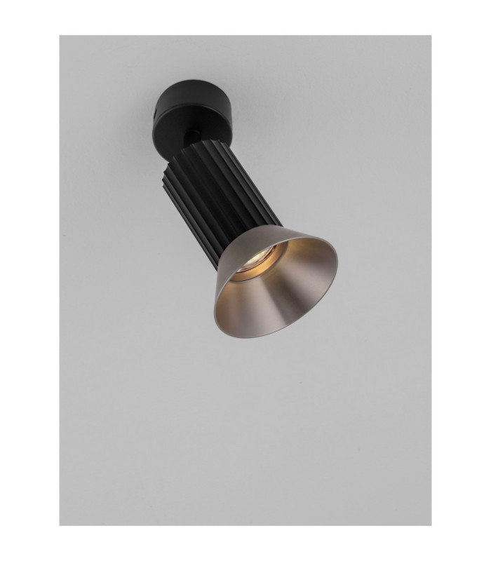 Luvia Adjustable Surface Mounted Downlight Oxide Bronze Black LED GU10 1x10W-6