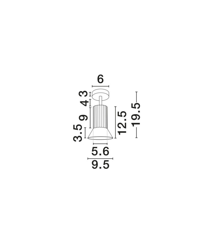 Luvia Adjustable Surface Mounted Downlight Oxide Bronze Black LED GU10 1x10W-8