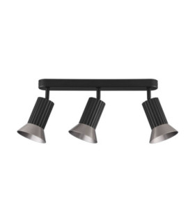 Luvia Ceiling Spotlight Bar Oxide Bronze Black LED GU10 3x10W-1