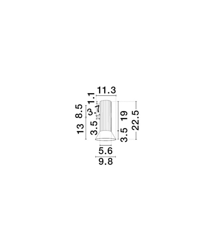 Luvia Wall Lamp Oxide Bronze Black LED GU10 1x10W-7