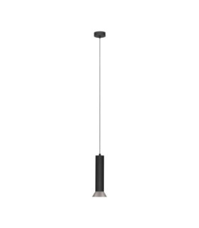 Luvia Slim Pendant Ceiling Light Oxide Bronze Black LED GU10 1x10W-1
