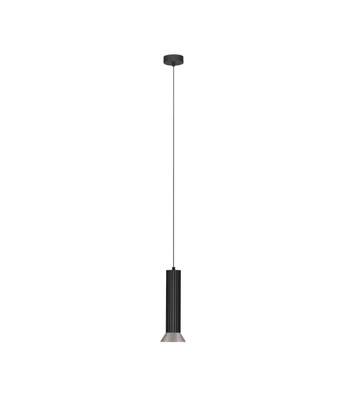 Luvia Slim Pendant Ceiling Light Oxide Bronze Black LED GU10 1x10W-1
