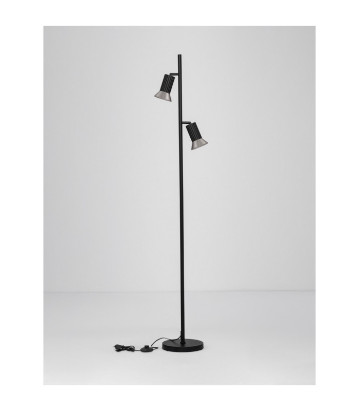 Luvia Multi Arm Floor Lamp Oxide Bronze Black LED GU10 2x10W-3