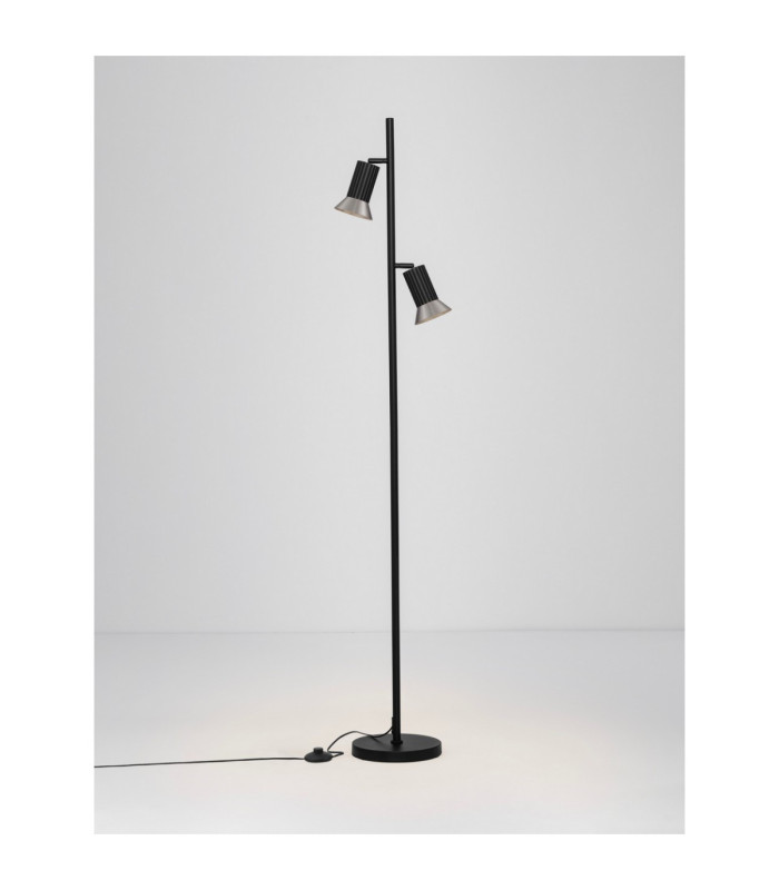 Luvia Multi Arm Floor Lamp Oxide Bronze Black LED GU10 2x10W-4