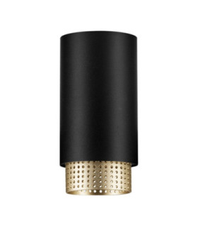 Nessi Surface Mounted Downlight Sandy Black Gold LED GU10 1x10W-1