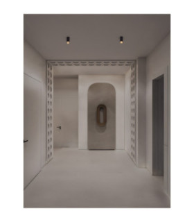 Nessi Surface Mounted Downlight Sandy Black Gold LED GU10 1x10W-2
