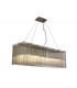 Ceiling Pendant Rectangular 10 Light Polished Chrome, Clear Glass - 4