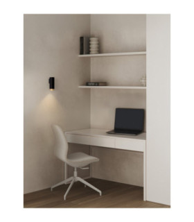 Nessi Wall Lamp Sandy Black Gold LED GU10 1x10W-2