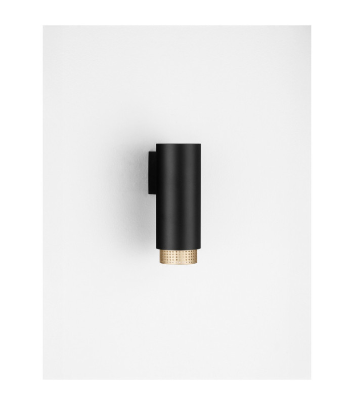 Nessi Wall Lamp Sandy Black Gold LED GU10 1x10W-3