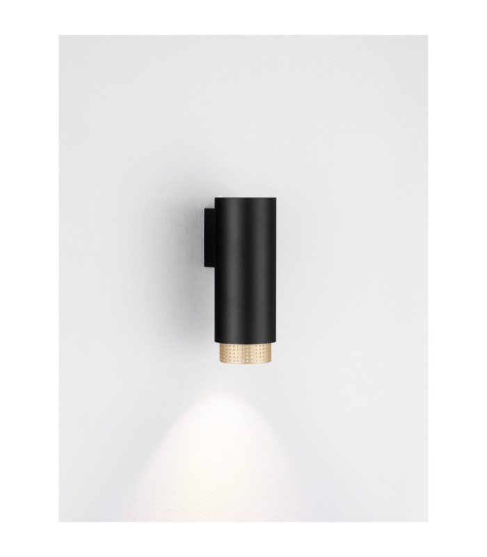 Nessi Wall Lamp Sandy Black Gold LED GU10 1x10W-4