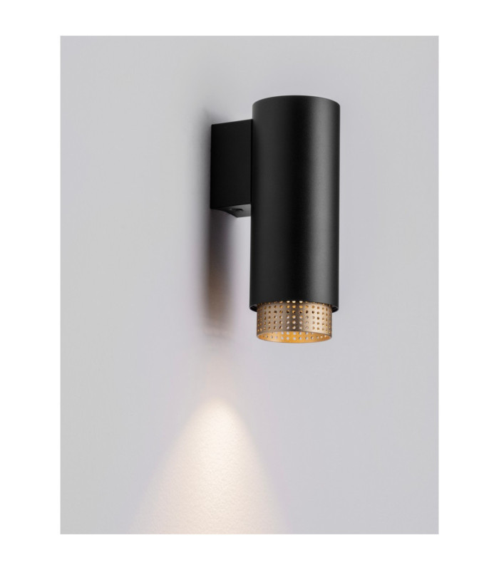 Nessi Wall Lamp Sandy Black Gold LED GU10 1x10W-5