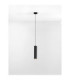 Nessi Slim Pendant Ceiling Light Sandy Black Gold LED GU10 1x10W-4