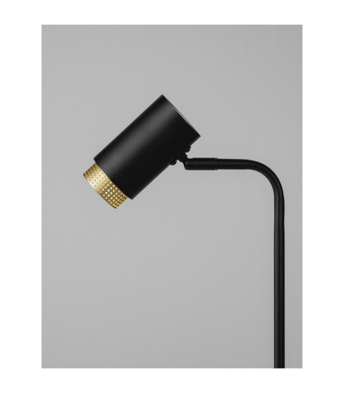 Nessi Desk Task Lamp Sandy Black Gold LED GU10 1x10W-6