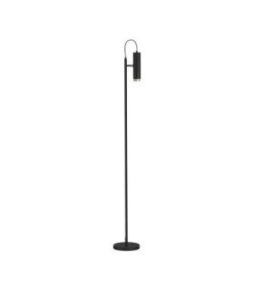 Nessi Task Floor Lamp Sandy Black Gold LED GU10 1x10W-1