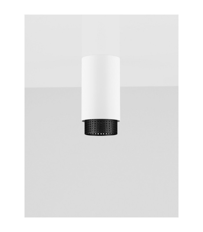 Nessi Surface Mounted Downlight Sandy White Black LED GU10 1x10W-3
