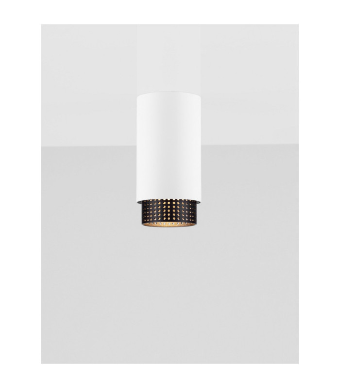 Nessi Surface Mounted Downlight Sandy White Black LED GU10 1x10W-4