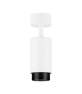 Nessi Adjustable Surface Mounted Downlight Sandy White Black LED GU10 1x10W-1