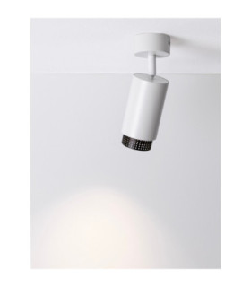Nessi Adjustable Surface Mounted Downlight Sandy White Black LED GU10 1x10W-2