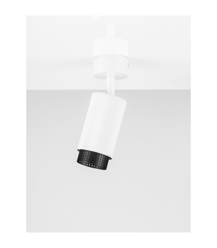 Nessi Adjustable Surface Mounted Downlight Sandy White Black LED GU10 1x10W-4