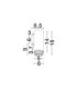 Nessi Wall Lamp Sandy White Black LED GU10 1x10W-7