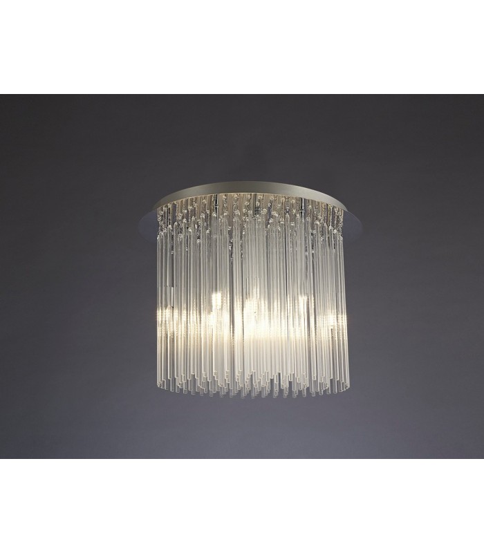 Ceiling Round 10 Light G9 Polished Chrome, Clear Glass - 2