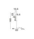 Nessi Task Floor Lamp Sandy White Black LED GU10 1x10W-8