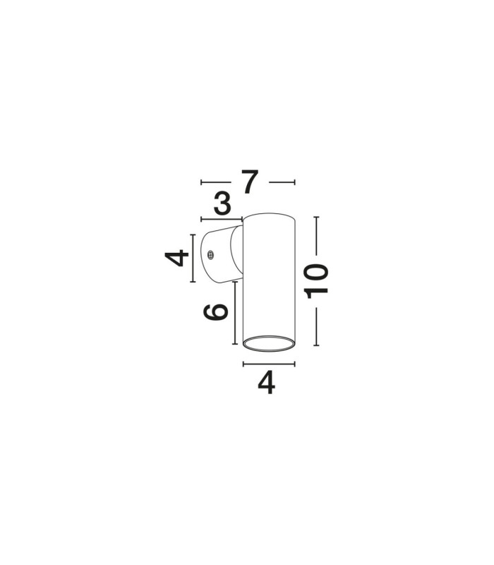 Mor Wall Lamp Sandy Black LED MR11/GU10 1x10W-7