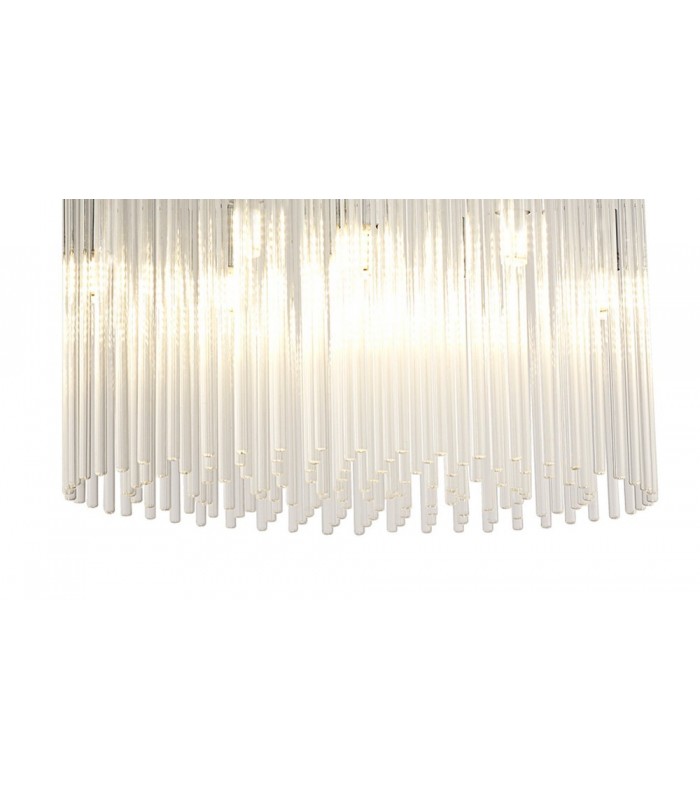 Ceiling Round 10 Light G9 Polished Chrome, Clear Glass - 7