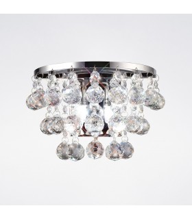 Wall Lamp 2 Light Switched Polished Chrome, Crystal - 2